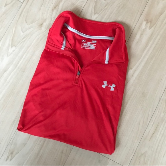 Under Armour Other - Like New Red Under Armour Quarter Zip